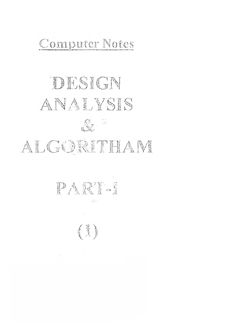 CSE Hand Written Notes Design Analysis and Algorithm - Page 2