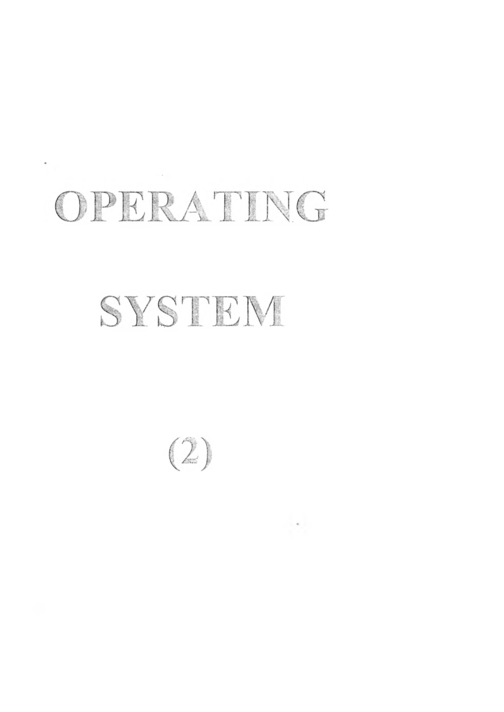 CSE Hand Written Notes Operating System - Page 2