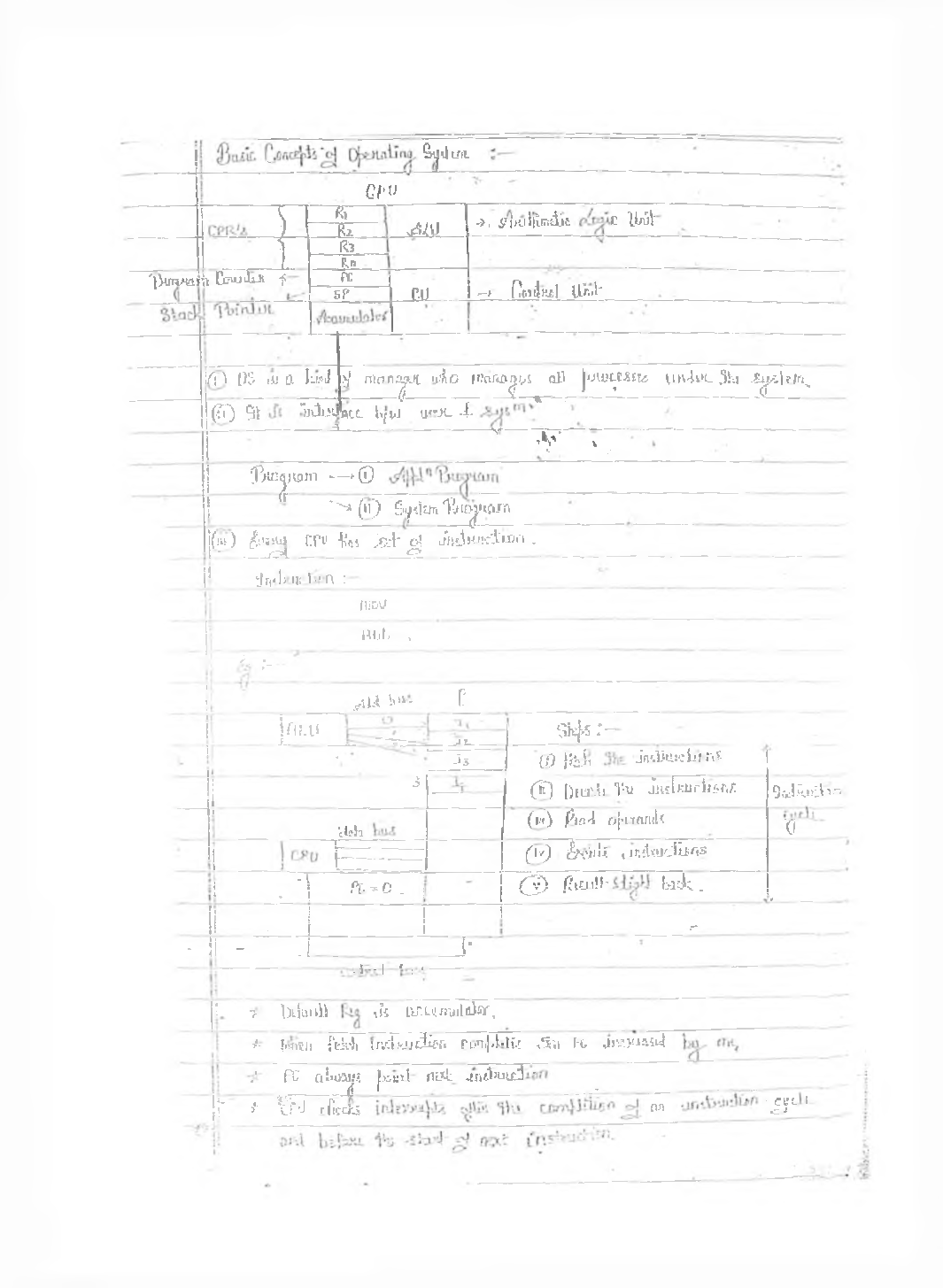 CSE Hand Written Notes Operating System - Page 3