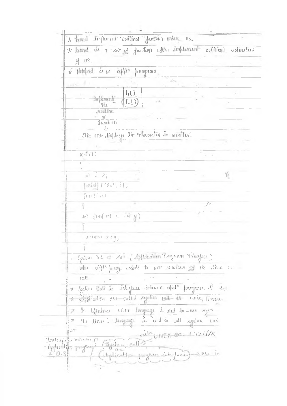 CSE Hand Written Notes Operating System - Page 5
