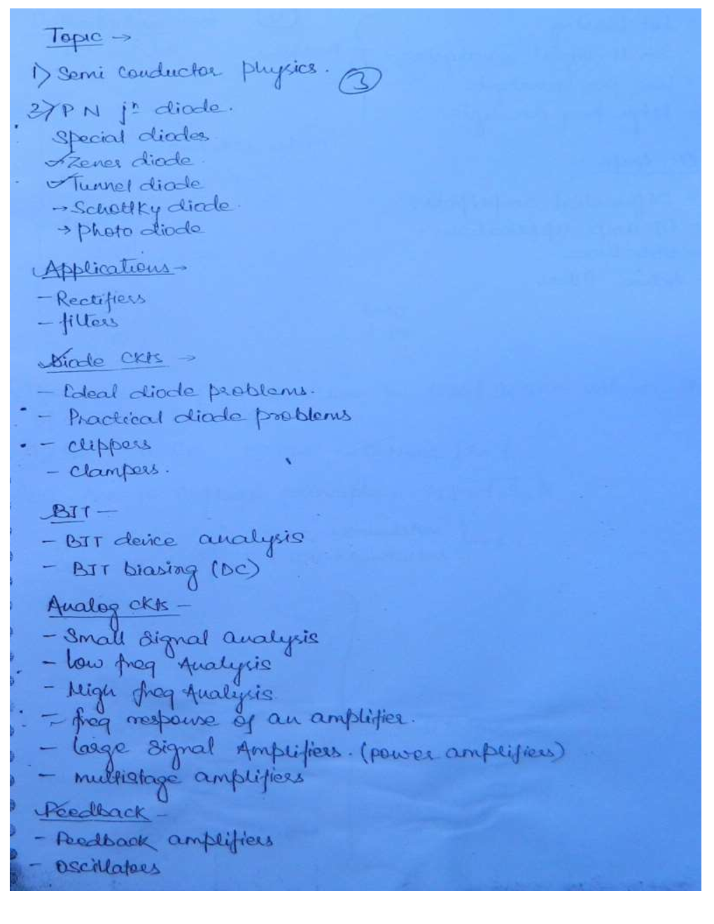 IES Electrical Engineering Hand Written Notes Analog Electronics-Part-2 - Page 2