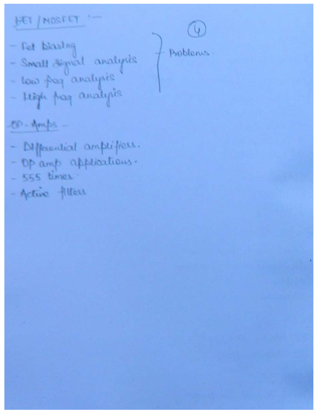 IES Electrical Engineering Hand Written Notes Analog Electronics-Part-2 - Page 3
