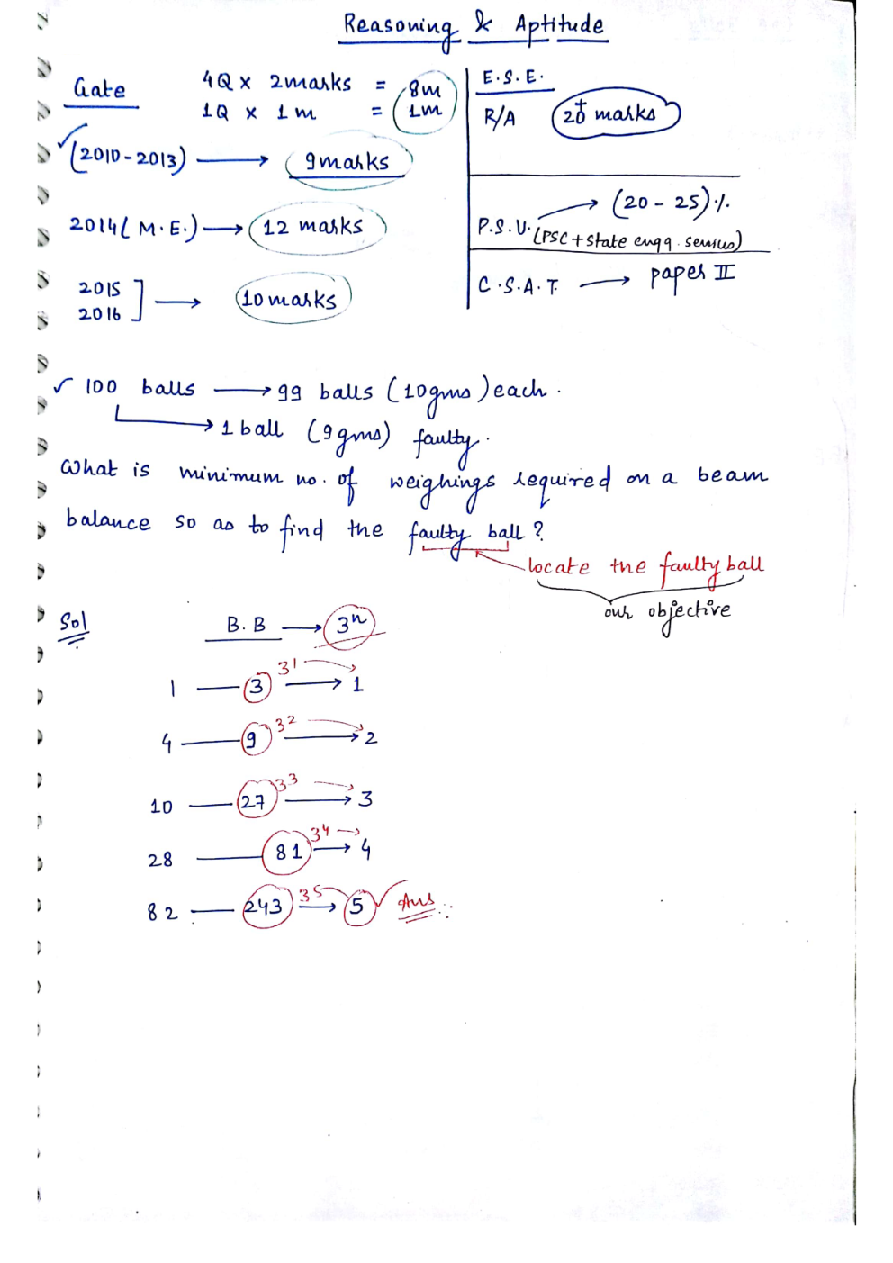 IES Electrical Engineering Hand Written Notes Aptitude Notes - Page 2