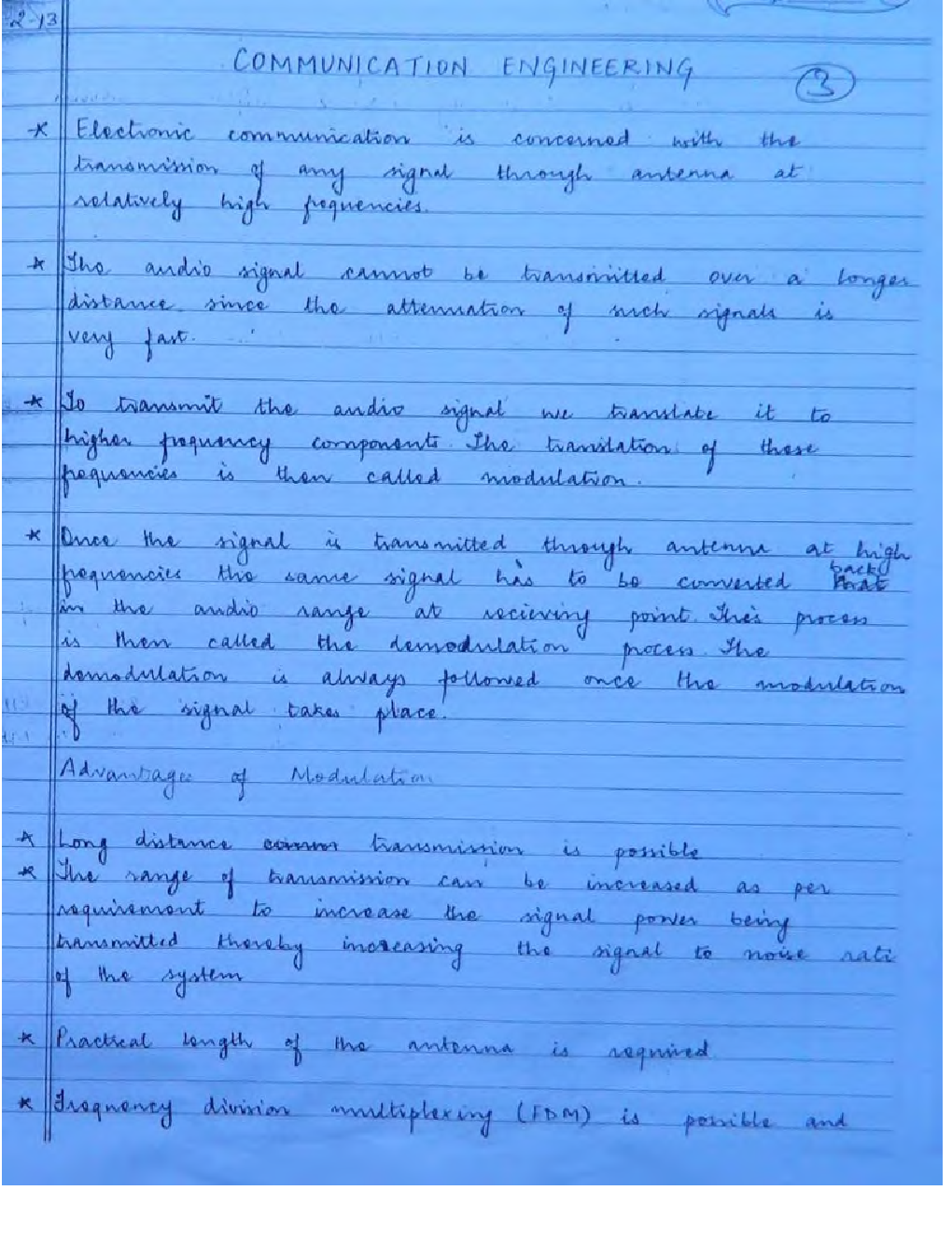 IES Electrical Engineering Hand Written Notes Communication System - Page 2