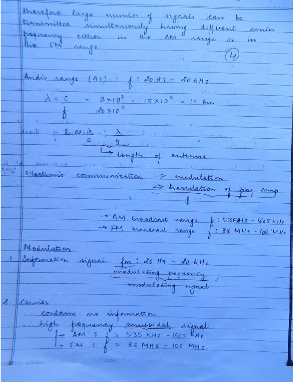 IES Electrical Engineering Hand Written Notes Communication System - Page 3