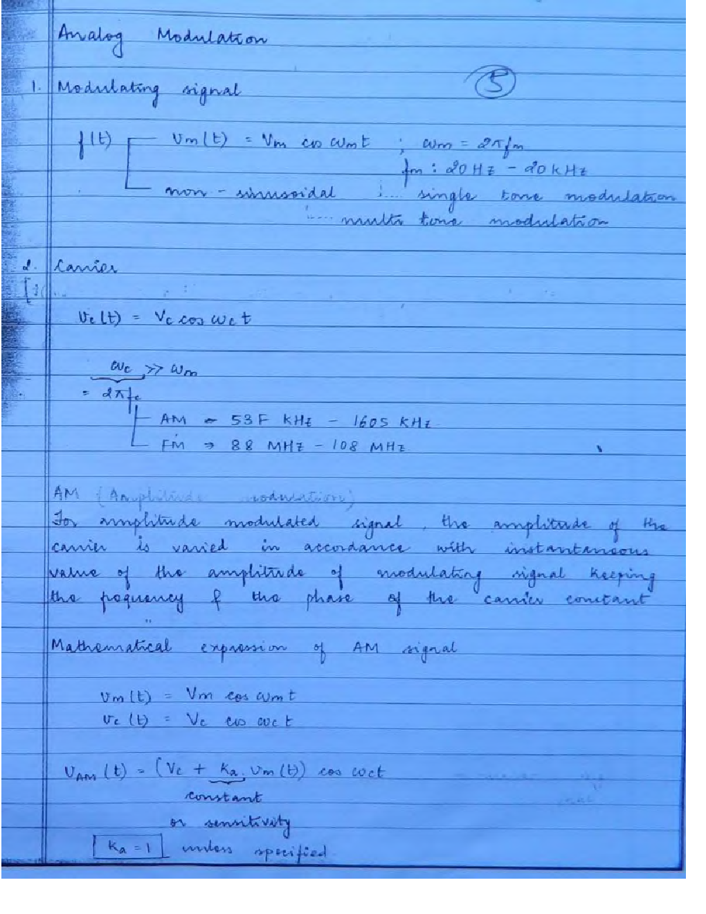 IES Electrical Engineering Hand Written Notes Communication System - Page 4