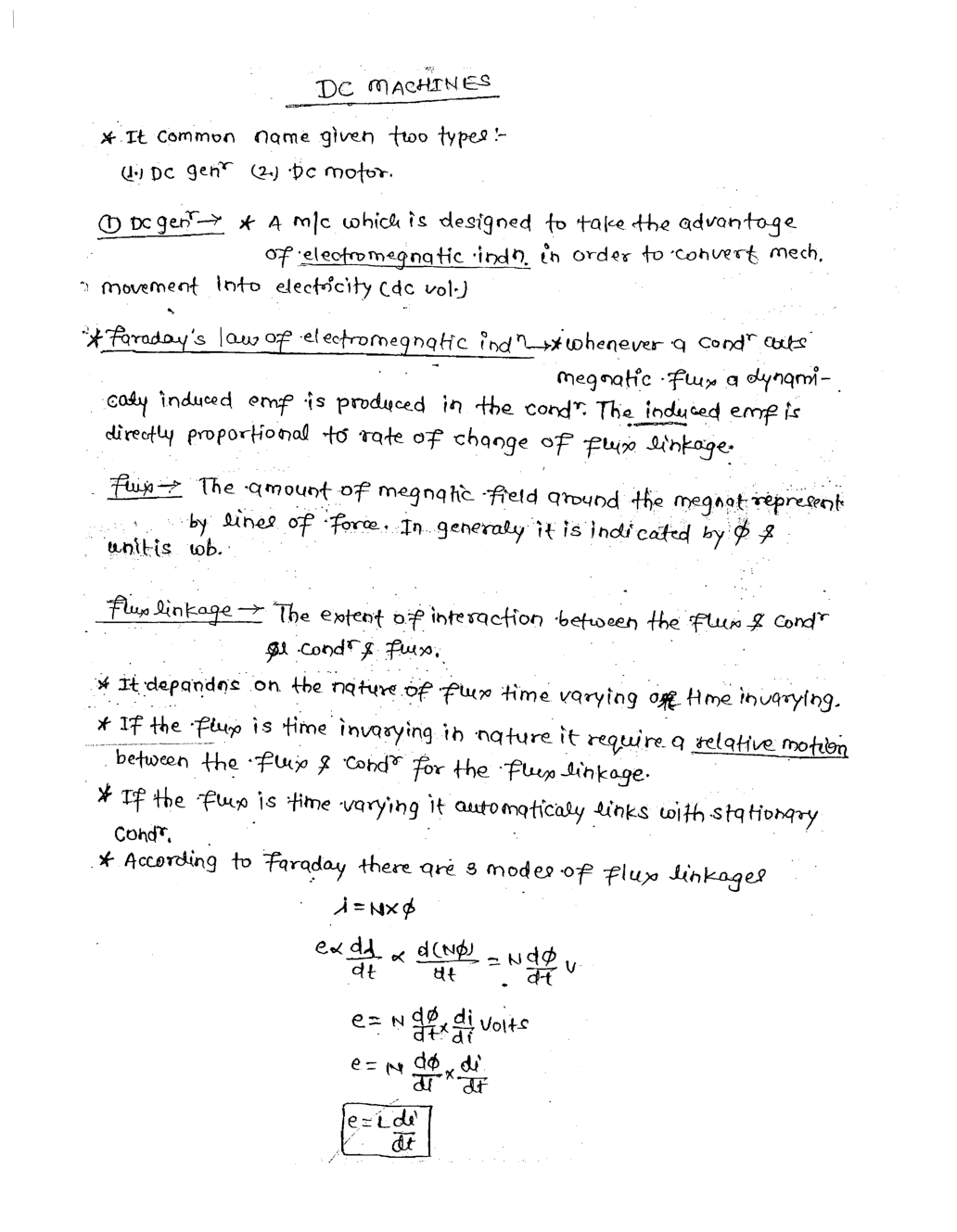 IES Electrical Engineering Hand Written Notes Electrical Machine - Page 2