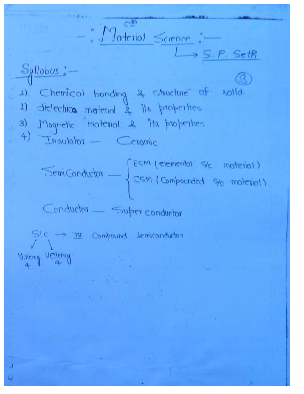 IES Electrical Engineering Hand Written Notes Electrical Materials - Page 2