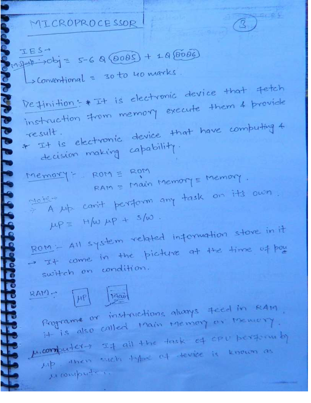 IES Electrical Engineering Hand Written Notes Microprocessor - Page 2