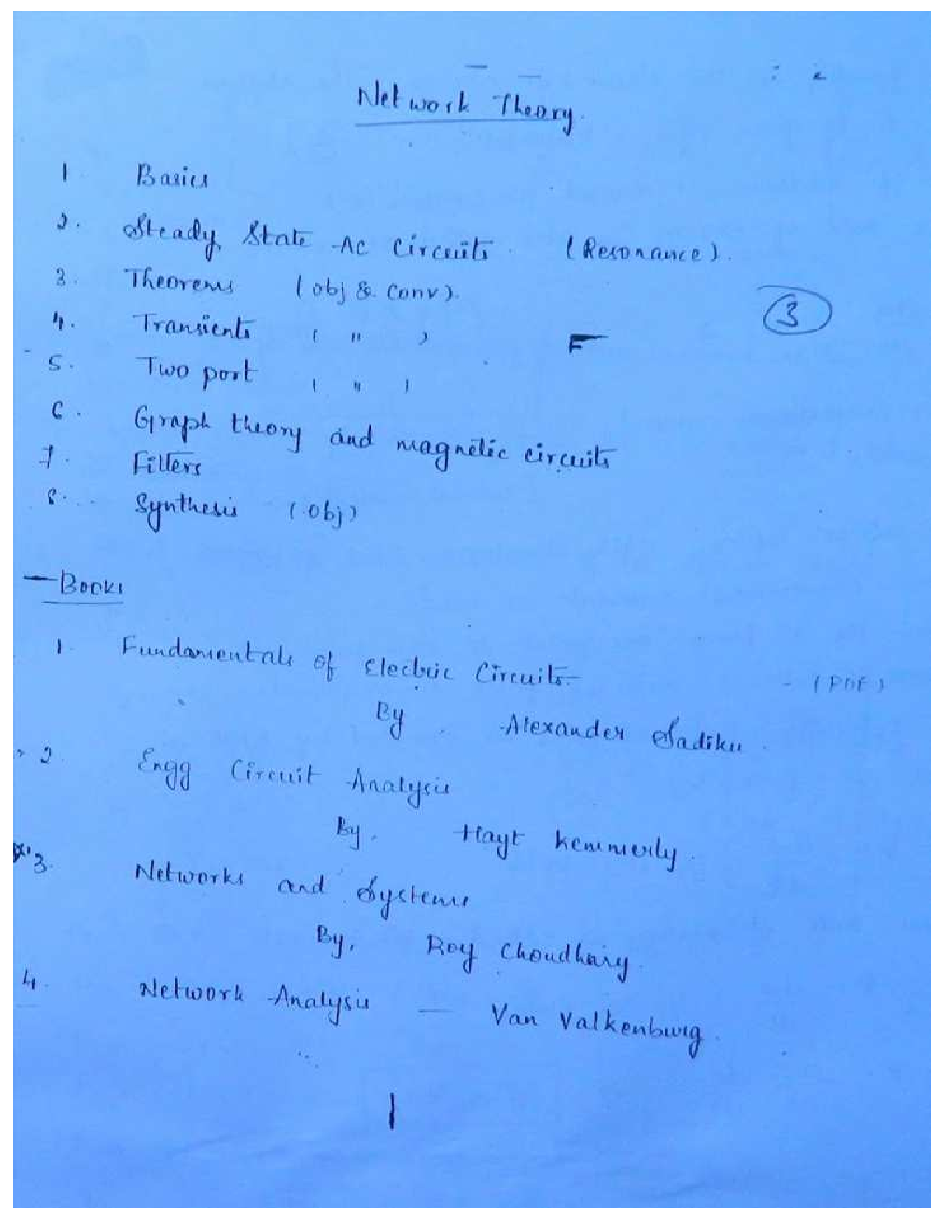 IES Electrical Engineering Hand Written Notes Network Theory - Page 2