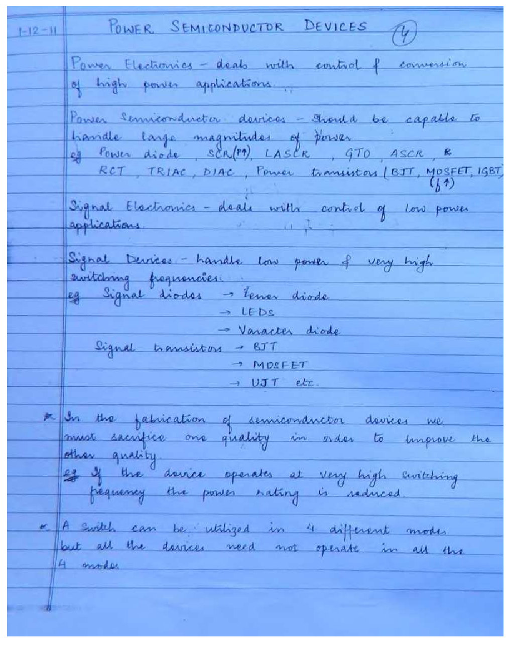 IES Electrical Engineering Hand Written Notes Power Electronics - Page 3