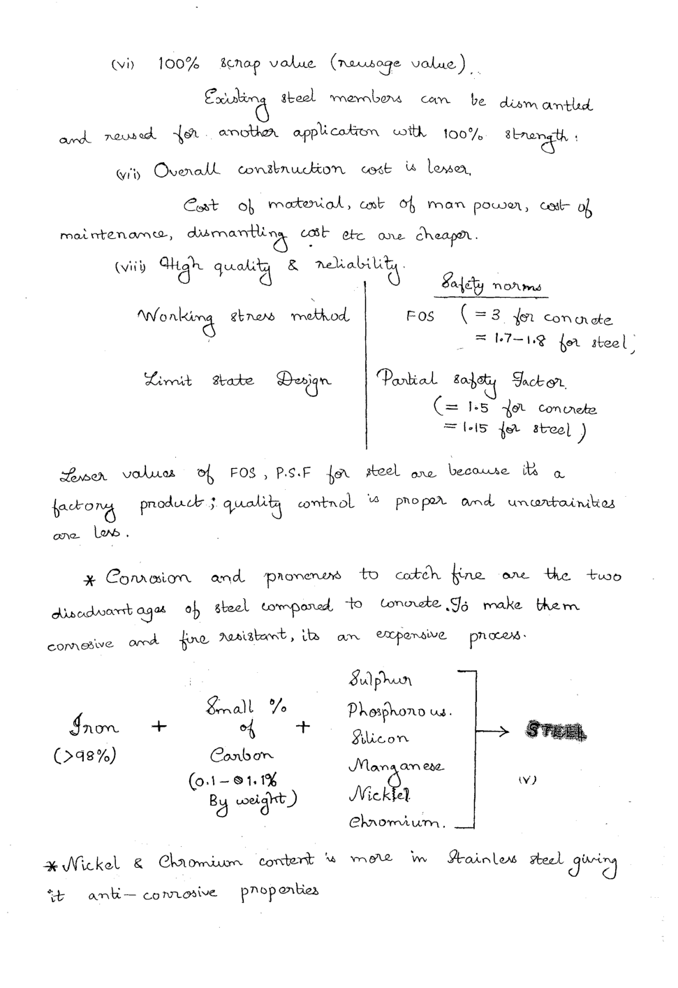 IES Mechanical Engineering Hand Written Notes Steel Structure - Page 3