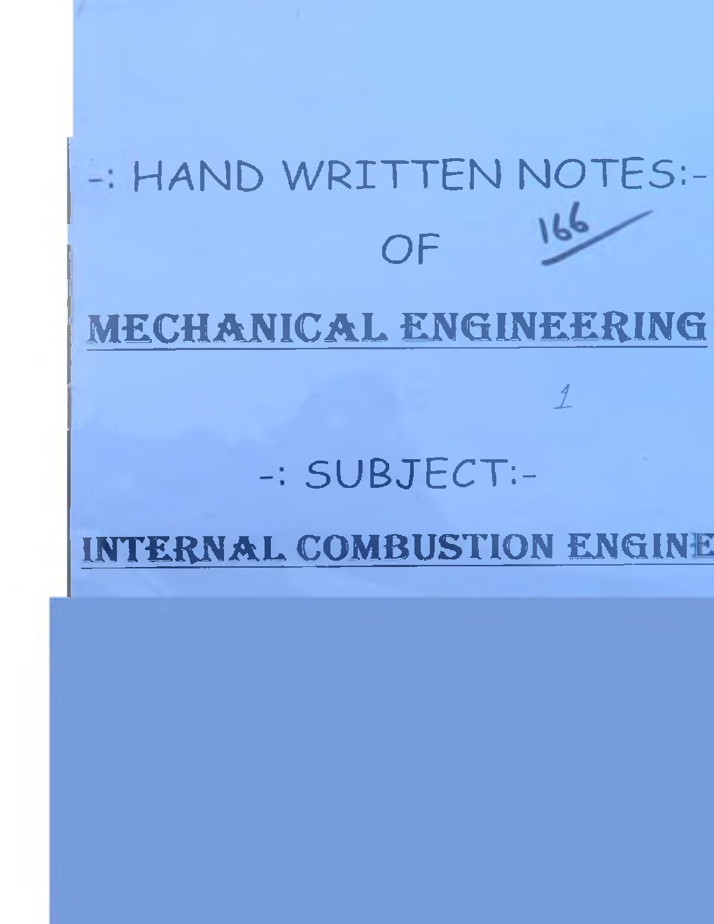 IES Mechanical Engineering Hand Written Notes Internal Combusion - Page 2