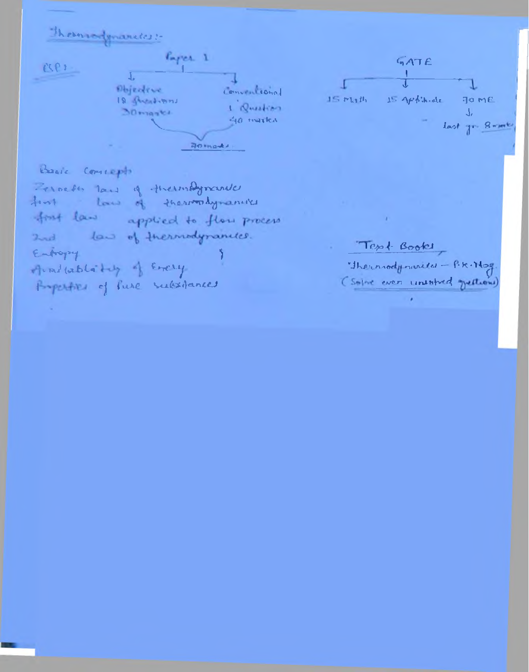 IES Mechanical Engineering Hand Written Notes Basic Thermodynamics - Page 3