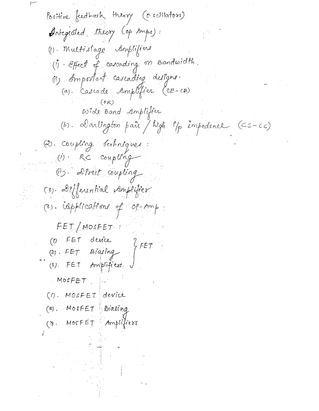 Electronics & Telecommunication Hand Written Notes Analog Electronics - Page 3