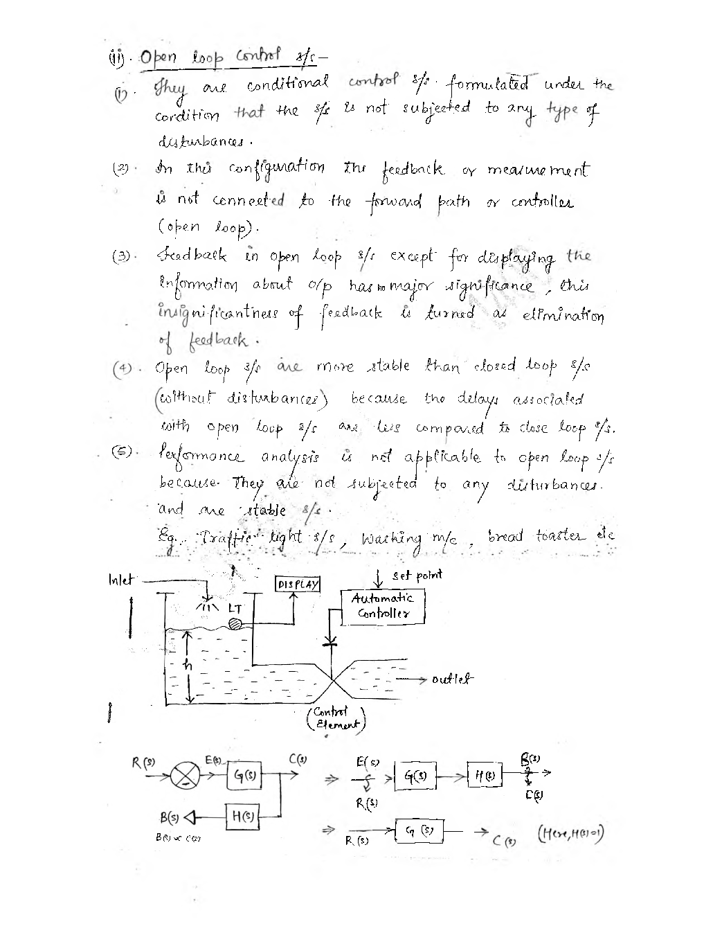 Electronics & Telecommunication Hand Written Notes Control System Part-2 - Page 4