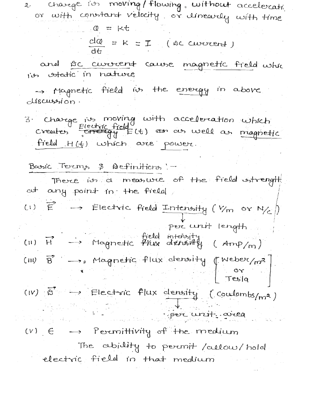 Electronics & Telecommunication Hand Written Notes Electromagnetic Theory - Page 5