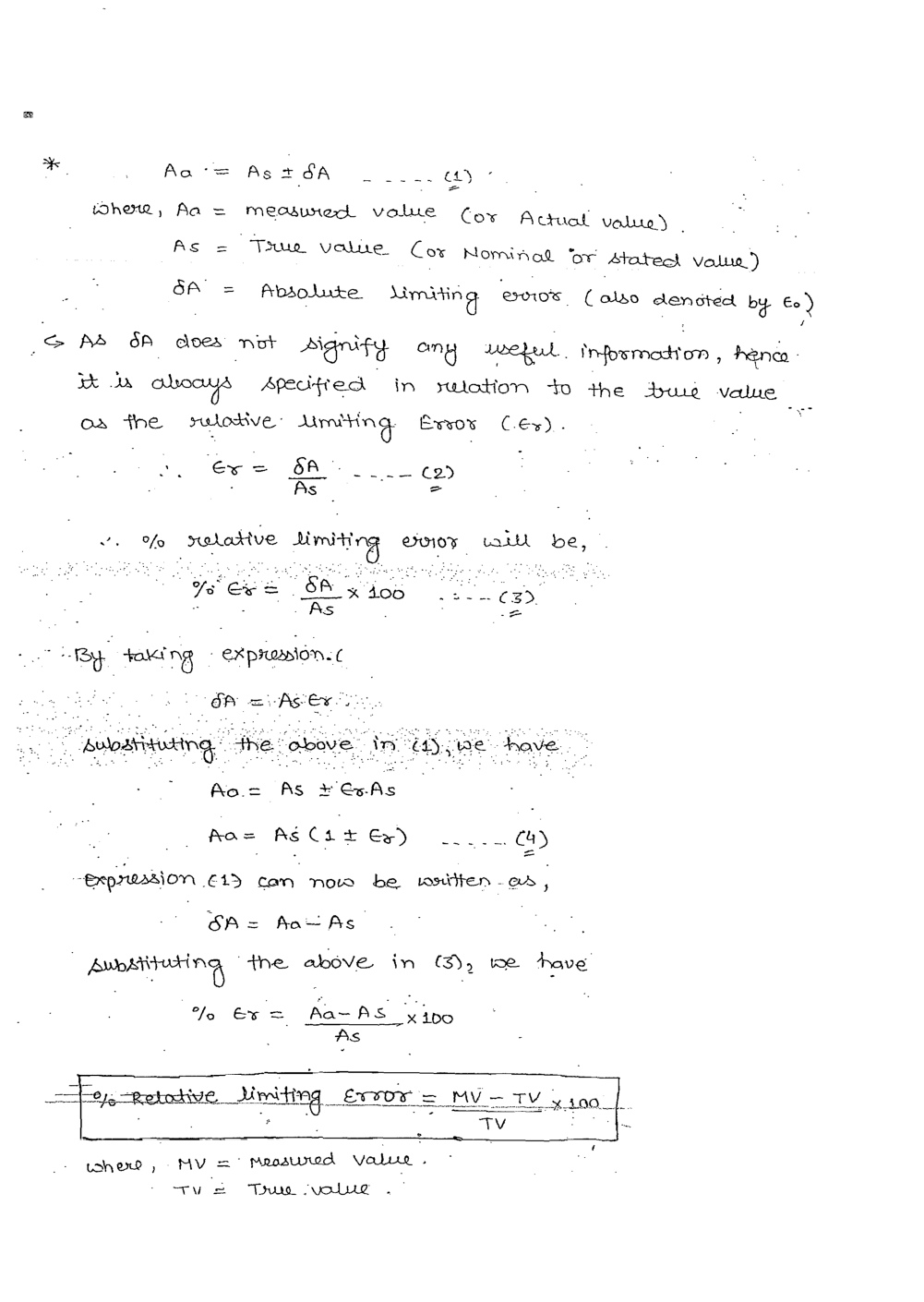 Electronics & Telecommunication Hand Written Notes Measurement & Instruments - Page 5