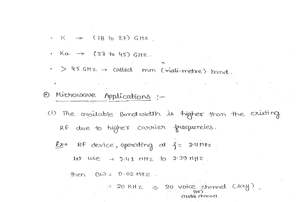 Electronics & Telecommunication Hand Written Notes Microwave - Page 5