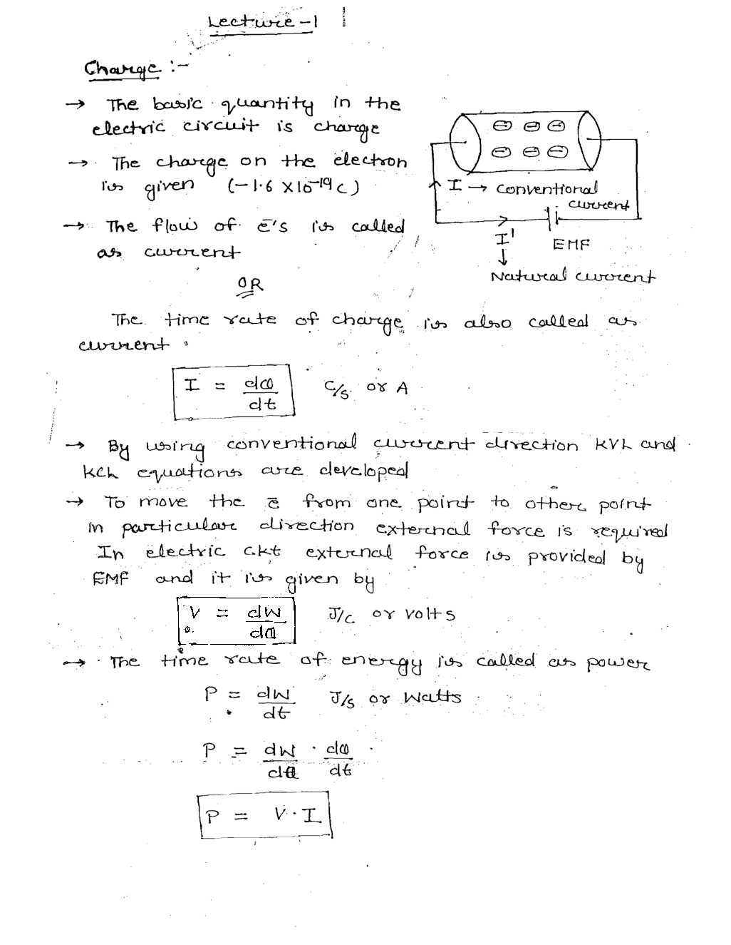 Electronics & Telecommunication Hand Written Notes Network Theory - Page 3