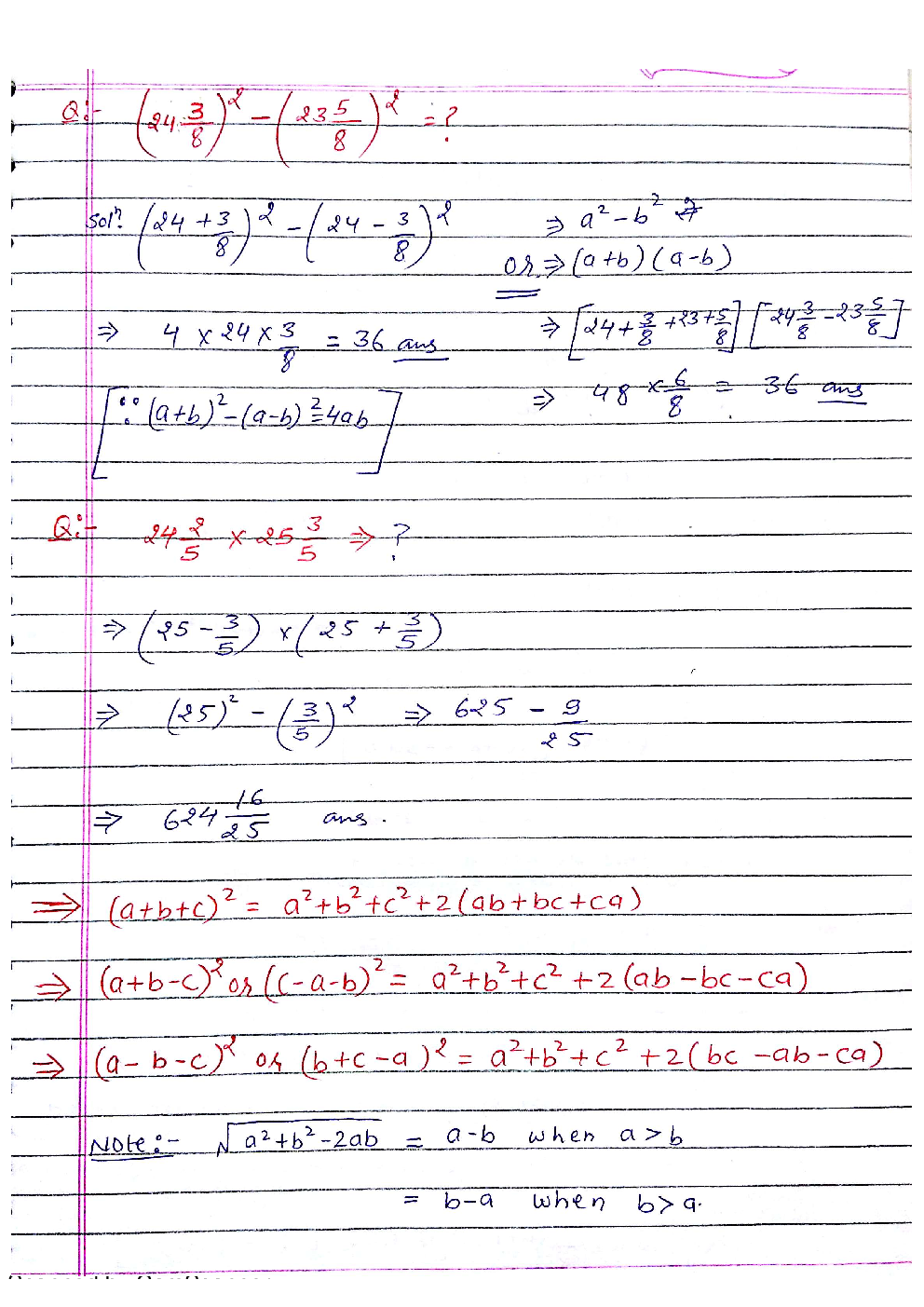 IAS Handwritten Notes Algebra - Page 4