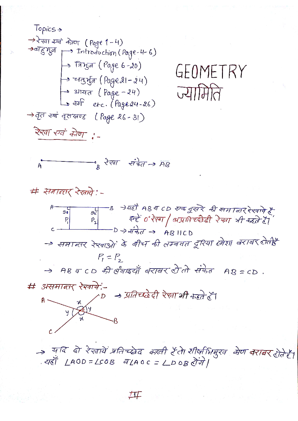 IAS Handwritten Notes Geometry - Page 2