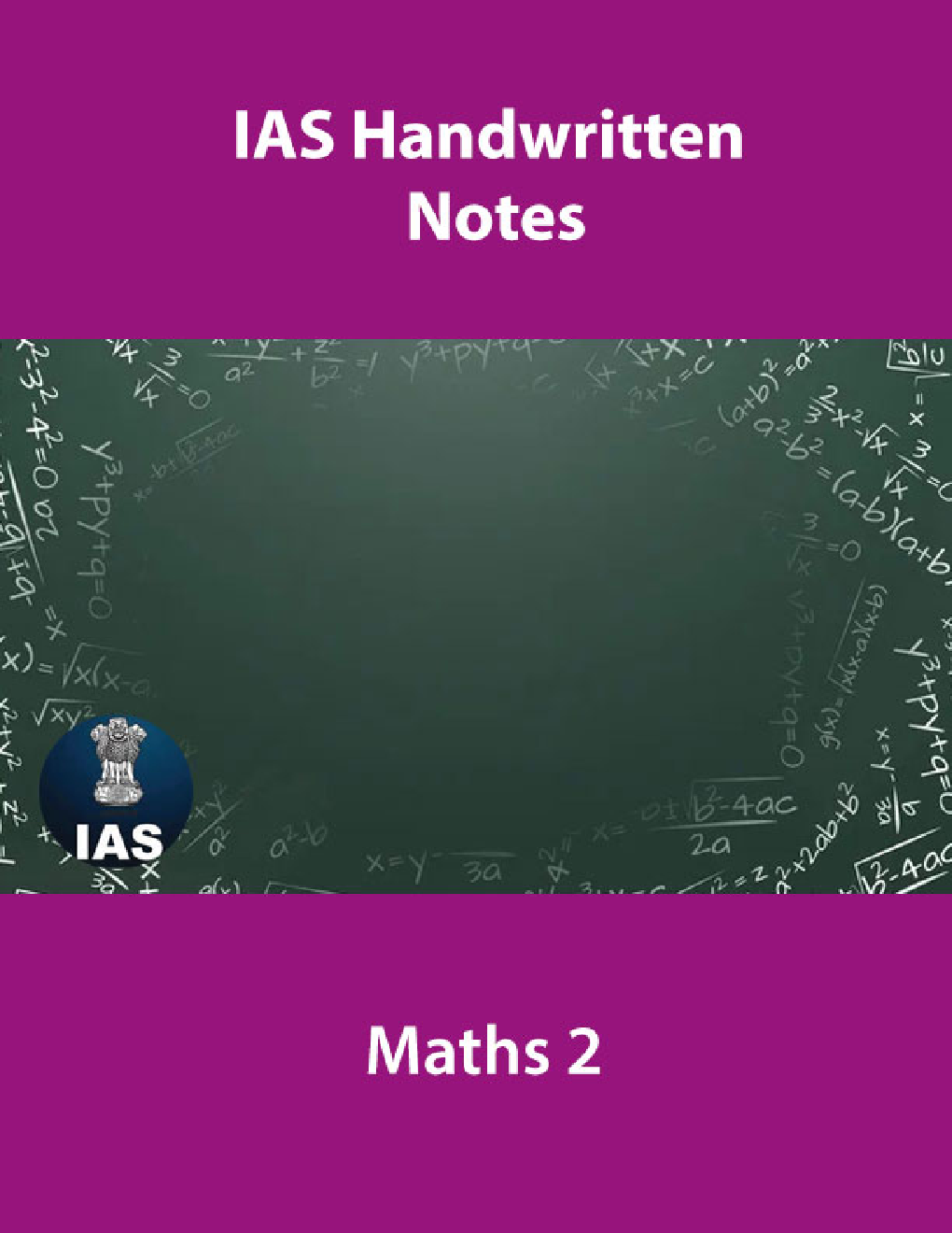IAS Handwritten Notes Maths 2 - Page 1