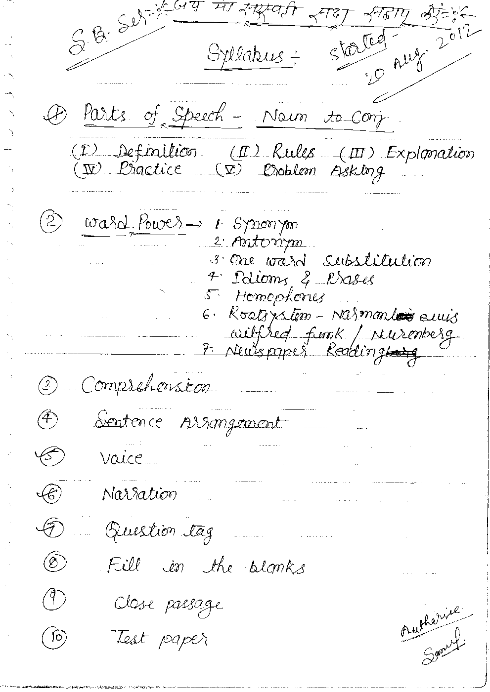 IAS Handwritten Notes English Grammar Part 2 - Page 2