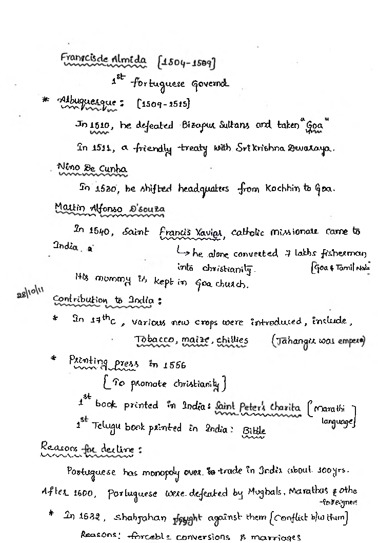 IAS Handwritten Notes Modern History - Page 4