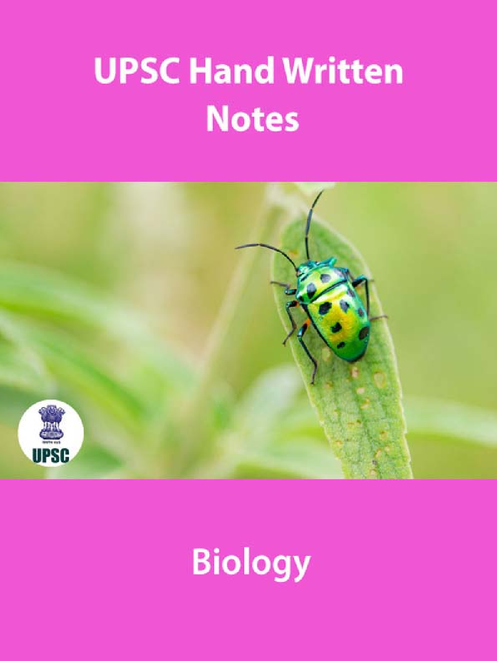 UPSC Hand Written Notes Biology - Page 1