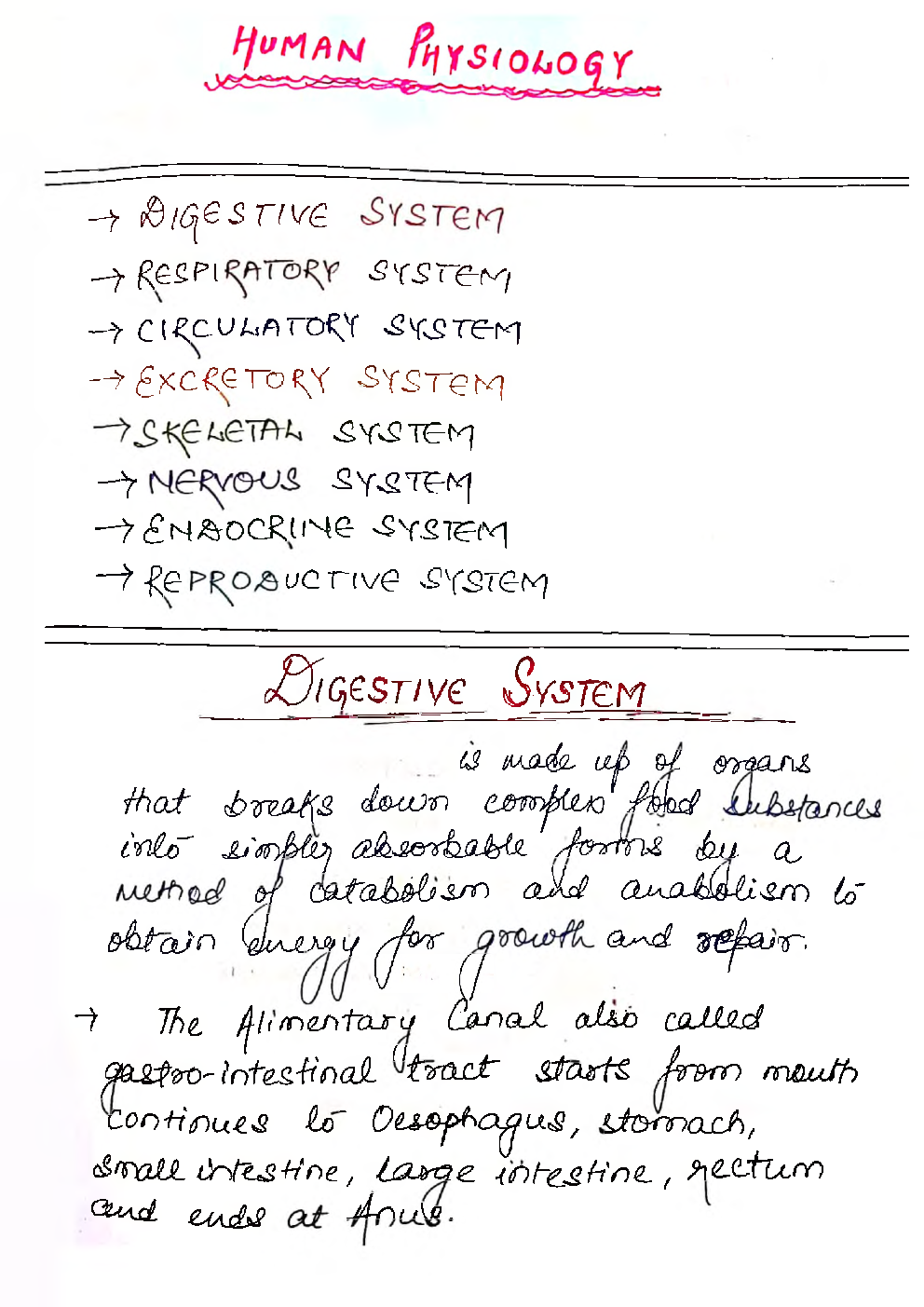 UPSC Hand Written Notes Biology - Page 2