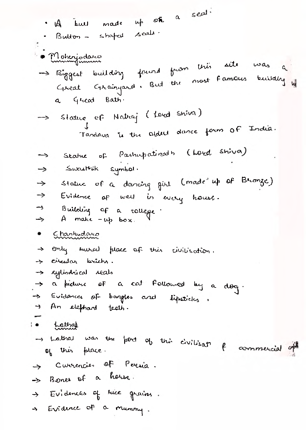 UPSC Hand Written Notes Anciant History - Page 5