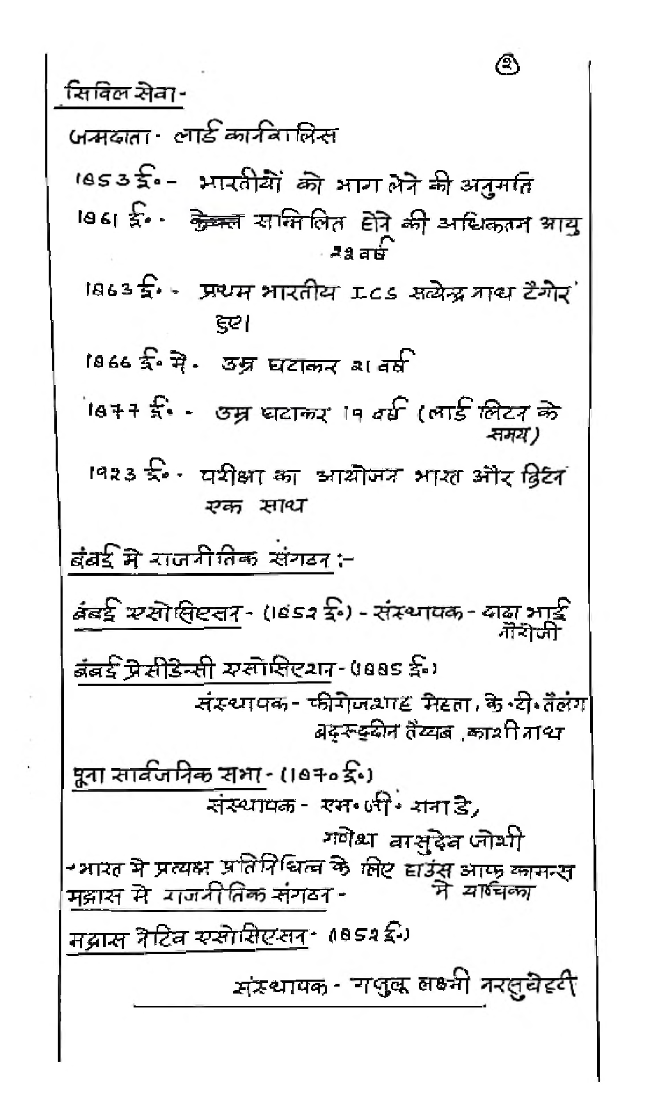 UPSC Hand Written Notes Rajniti Shastra - Page 3