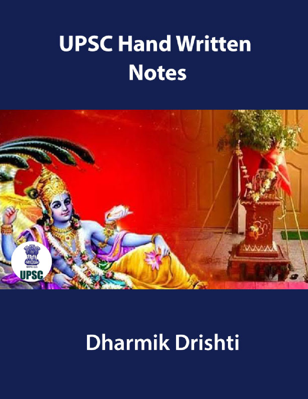 UPSC Hand Written Notes Dharmik Drishti - Page 1