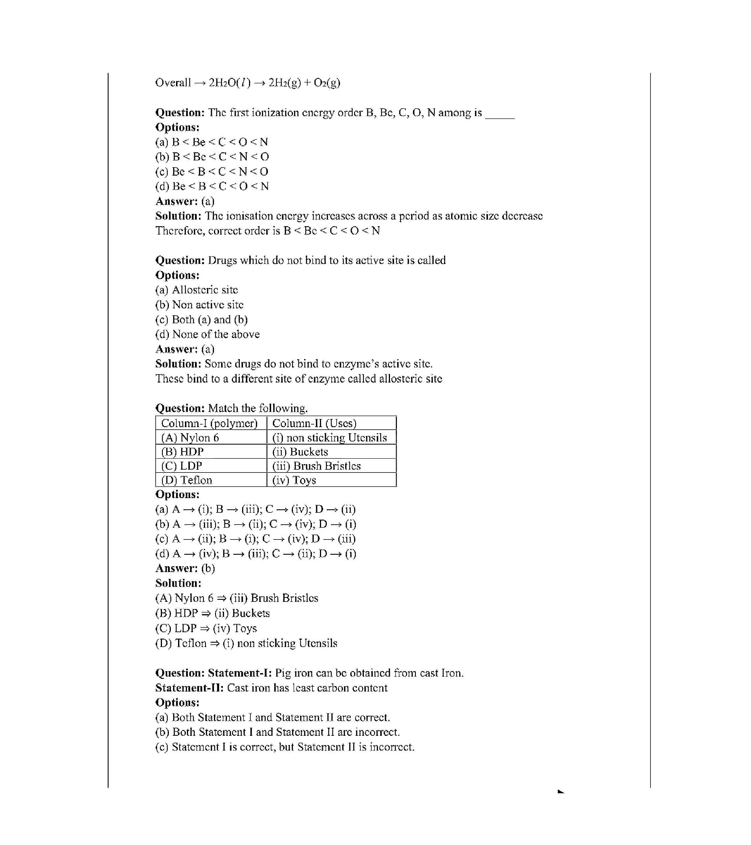 IIT JEE Main Chemistry Question Paper With Solution 2022 (Shift-2) - Page 4