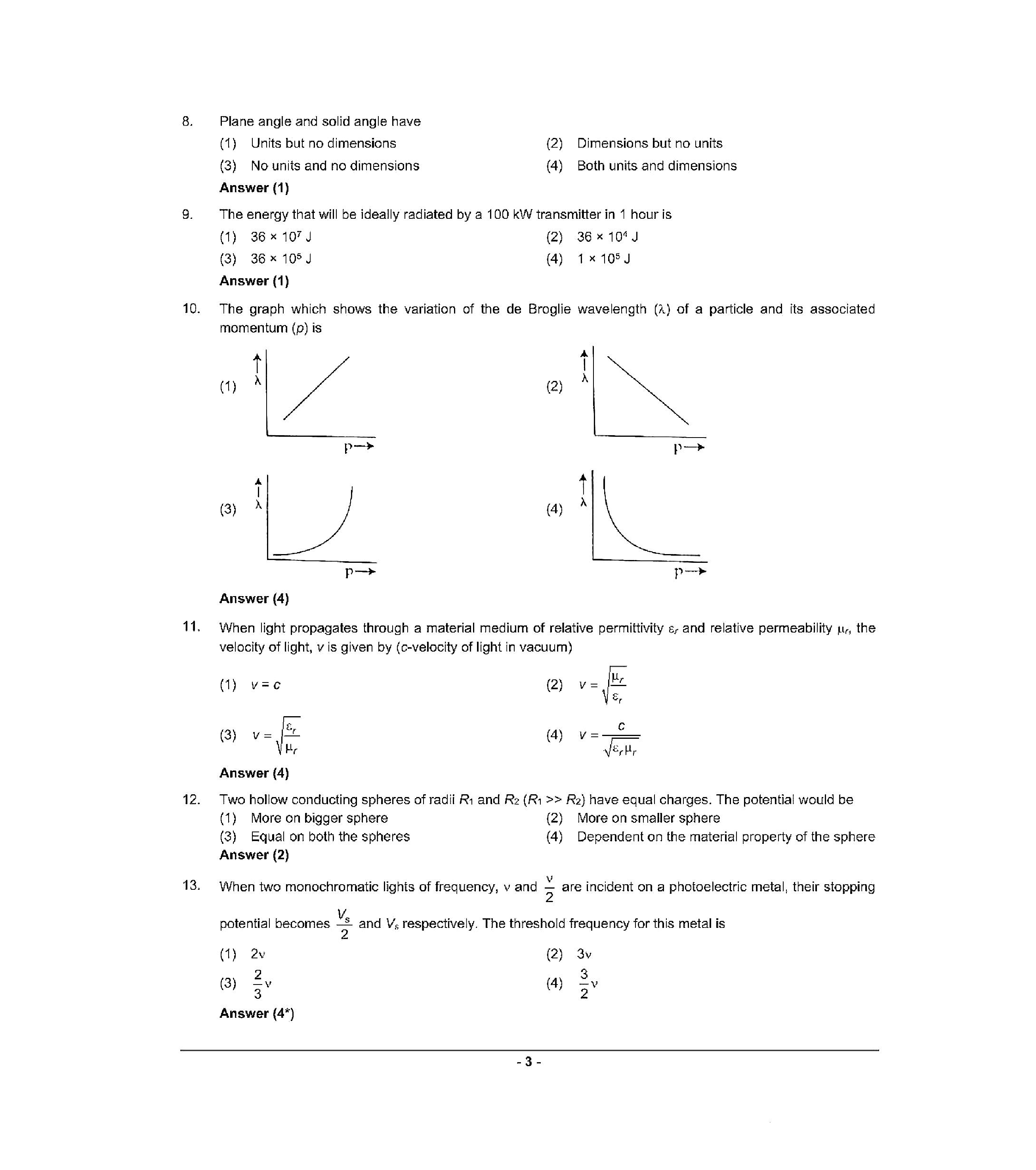 NEET 2022 Question Paper with Answer key (Q2) - Page 3