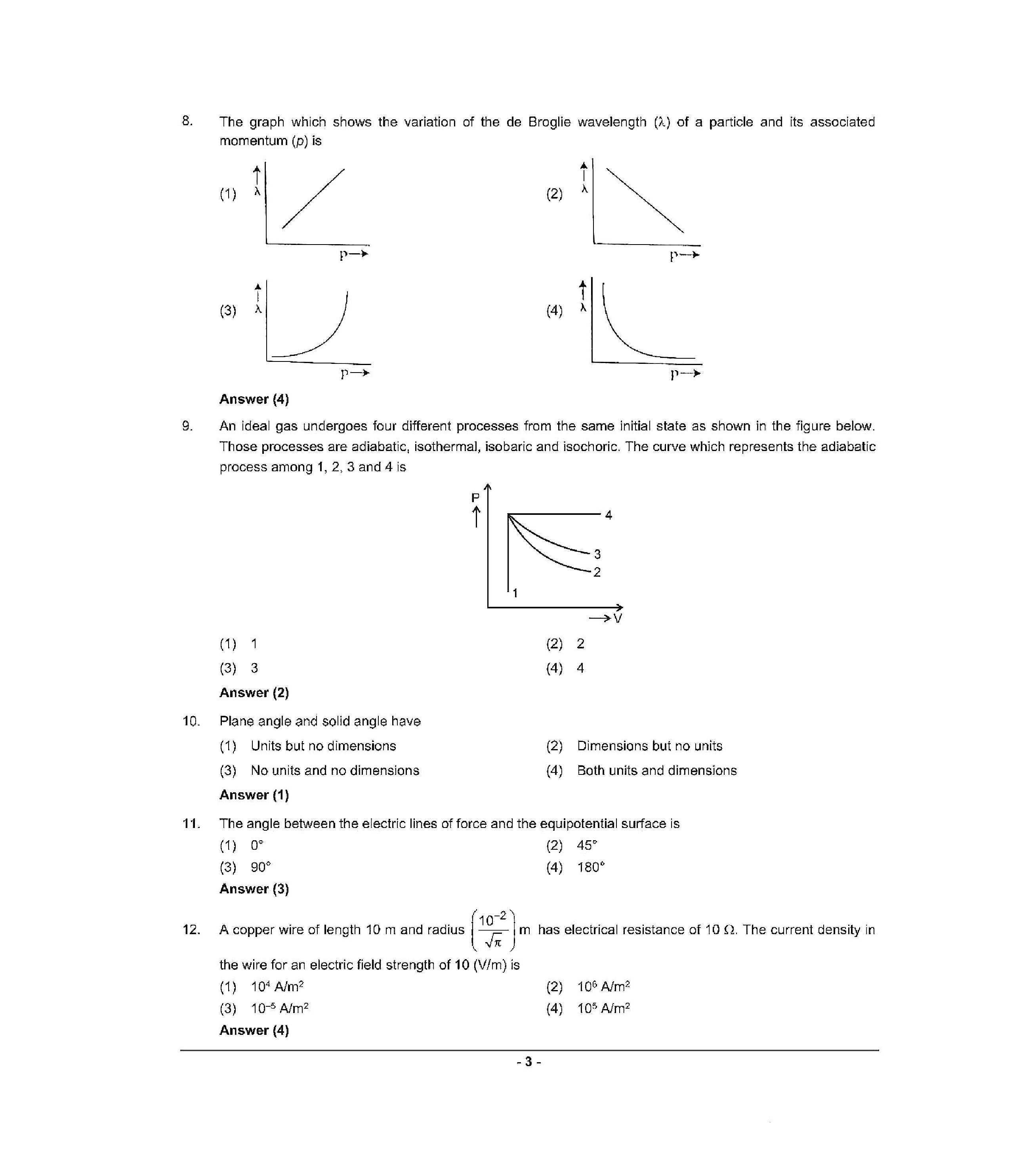 NEET 2022 Question Paper with Answer key (Q3) - Page 3
