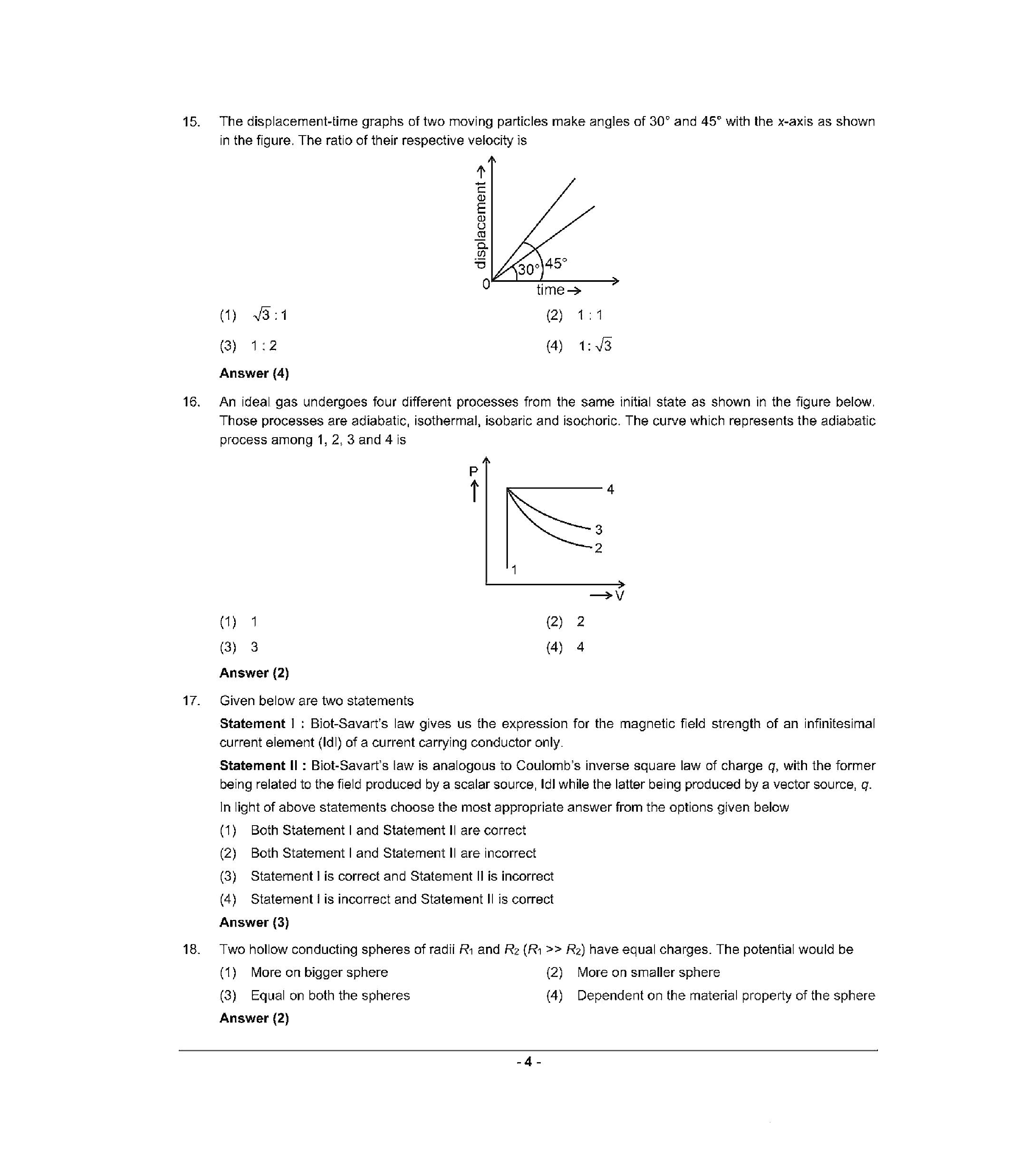 NEET 2022 Question Paper with Answer key (Q4) - Page 4