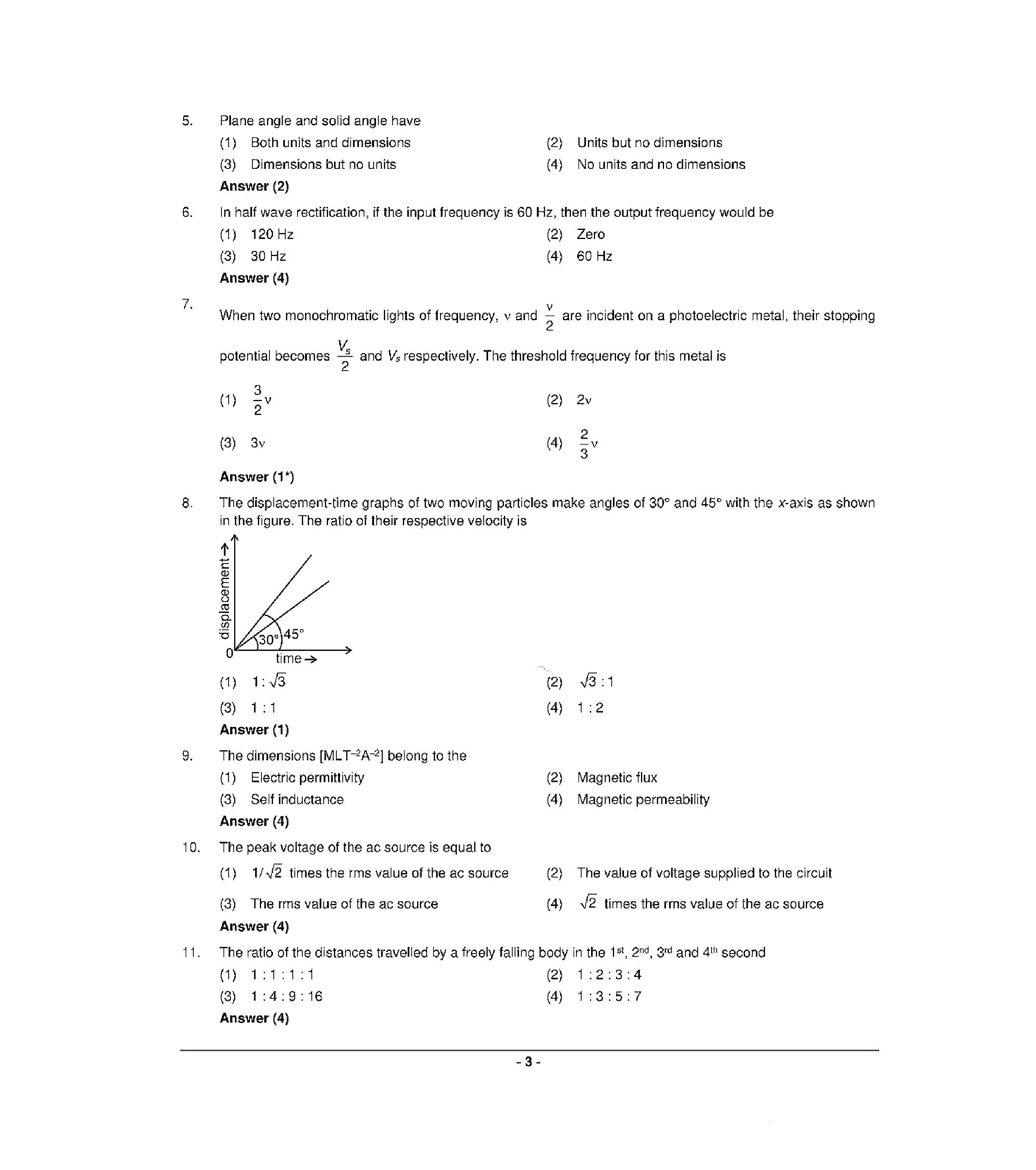 NEET 2022 Question Paper with Answer key (R5) - Page 3