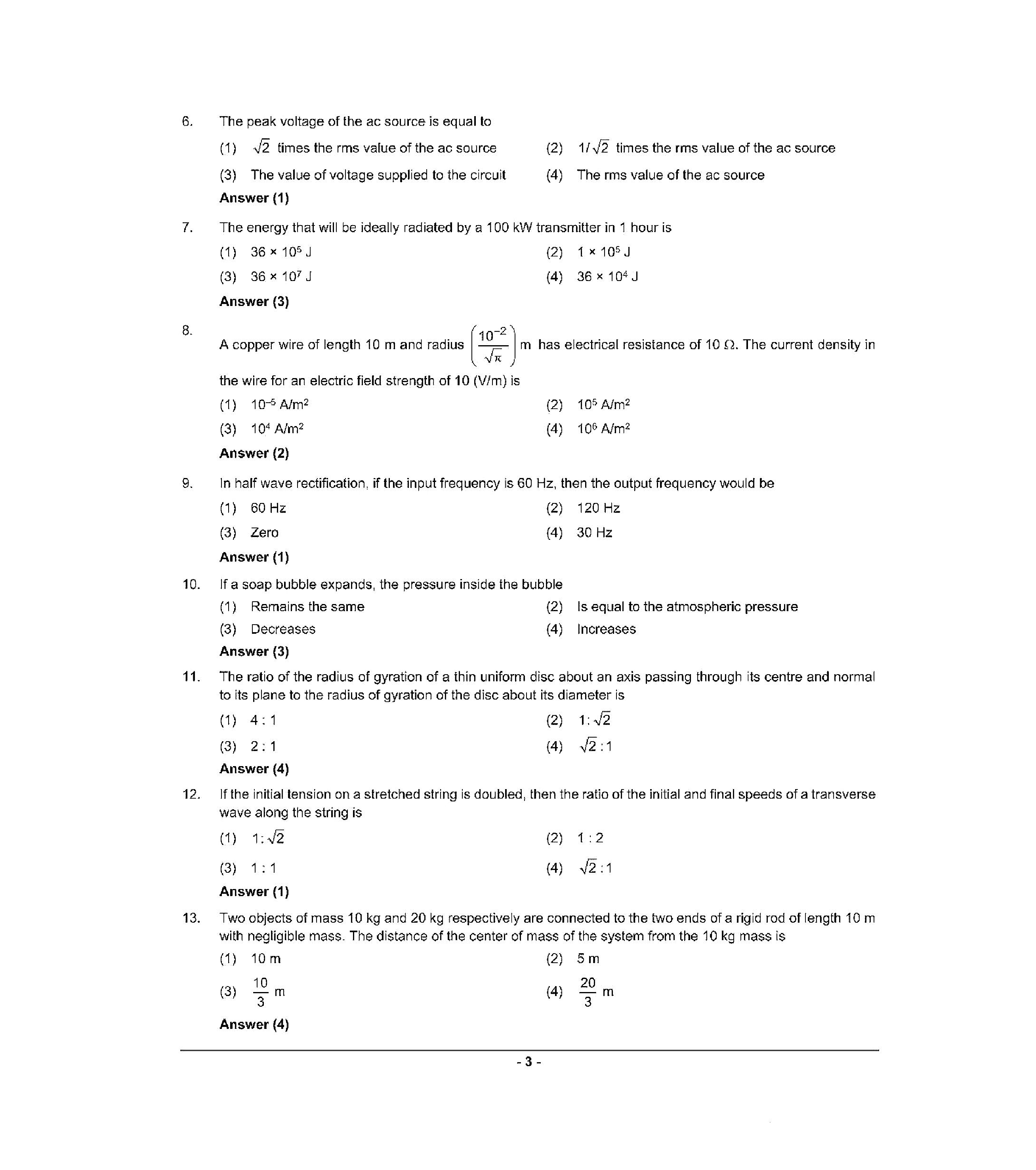 NEET 2022 Question Paper with Answer key (S3) - Page 3