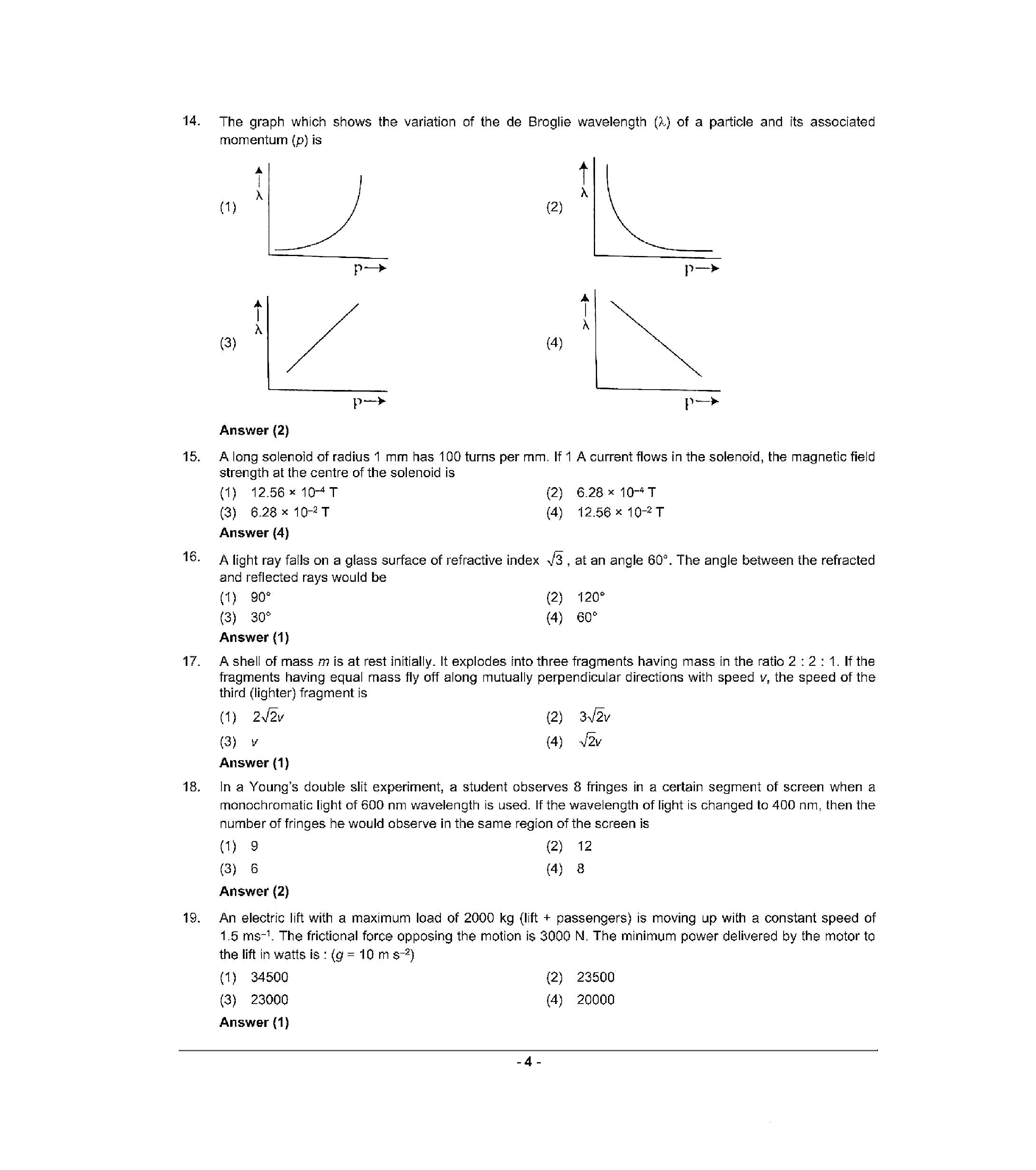 NEET 2022 Question Paper with Answer key (S3) - Page 4