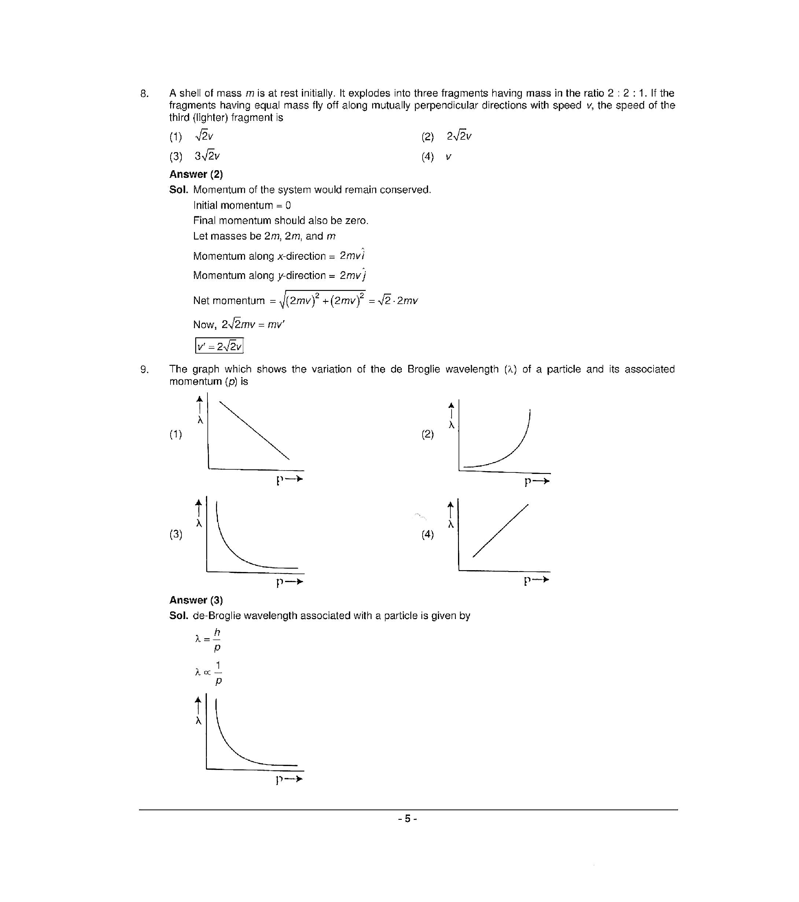 NEET 2022 Question Paper with Answer key (T1) - Page 5