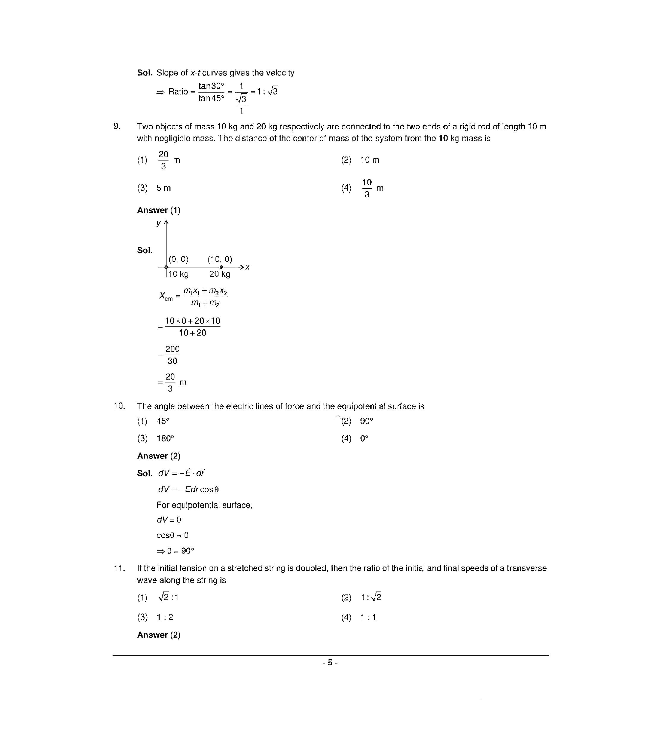 NEET 2022 Question Paper with Answer key (T3) - Page 5