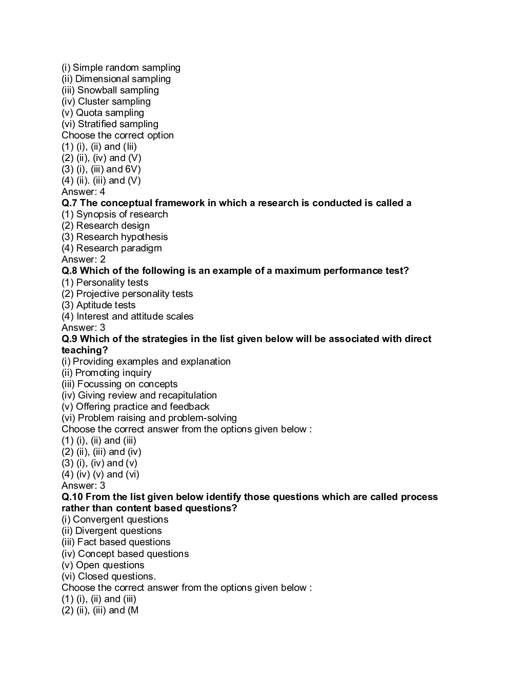 UGC NET Previous Year Question Paper With Answer Key Paper-I 2019 - Page 3