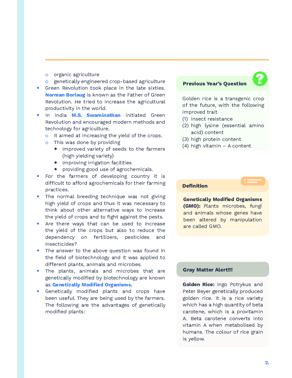 Study Notes for NEET Biology Biotechnology And Its Applications 2023 - Page 3