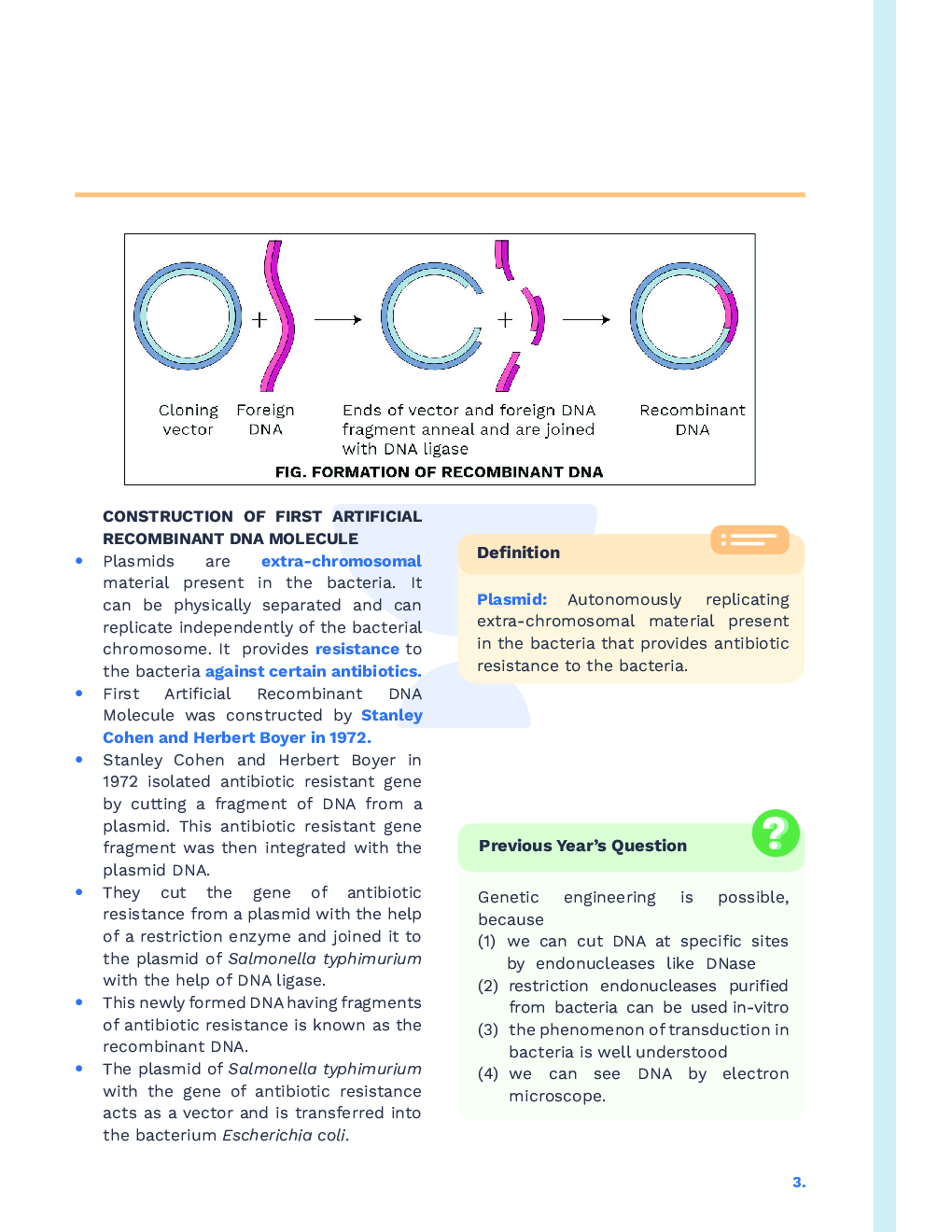 Study Notes for NEET Biology Biotechnology Principles And Processes 2023 - Page 4