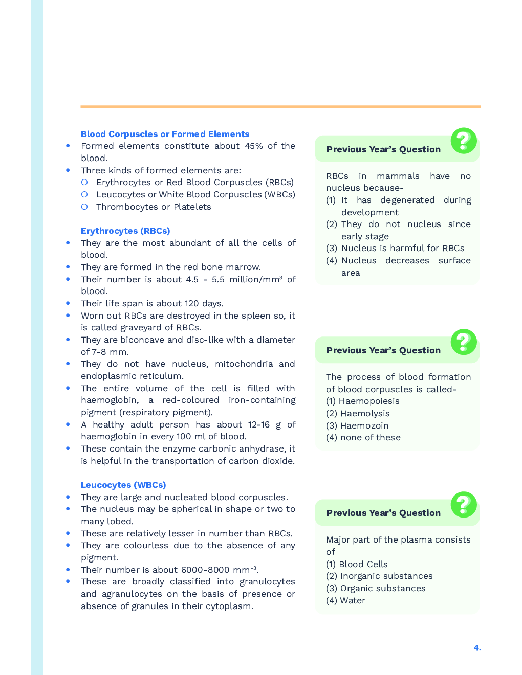 Study Notes for NEET Biology Body Fluids And Circulation 2023 - Page 5