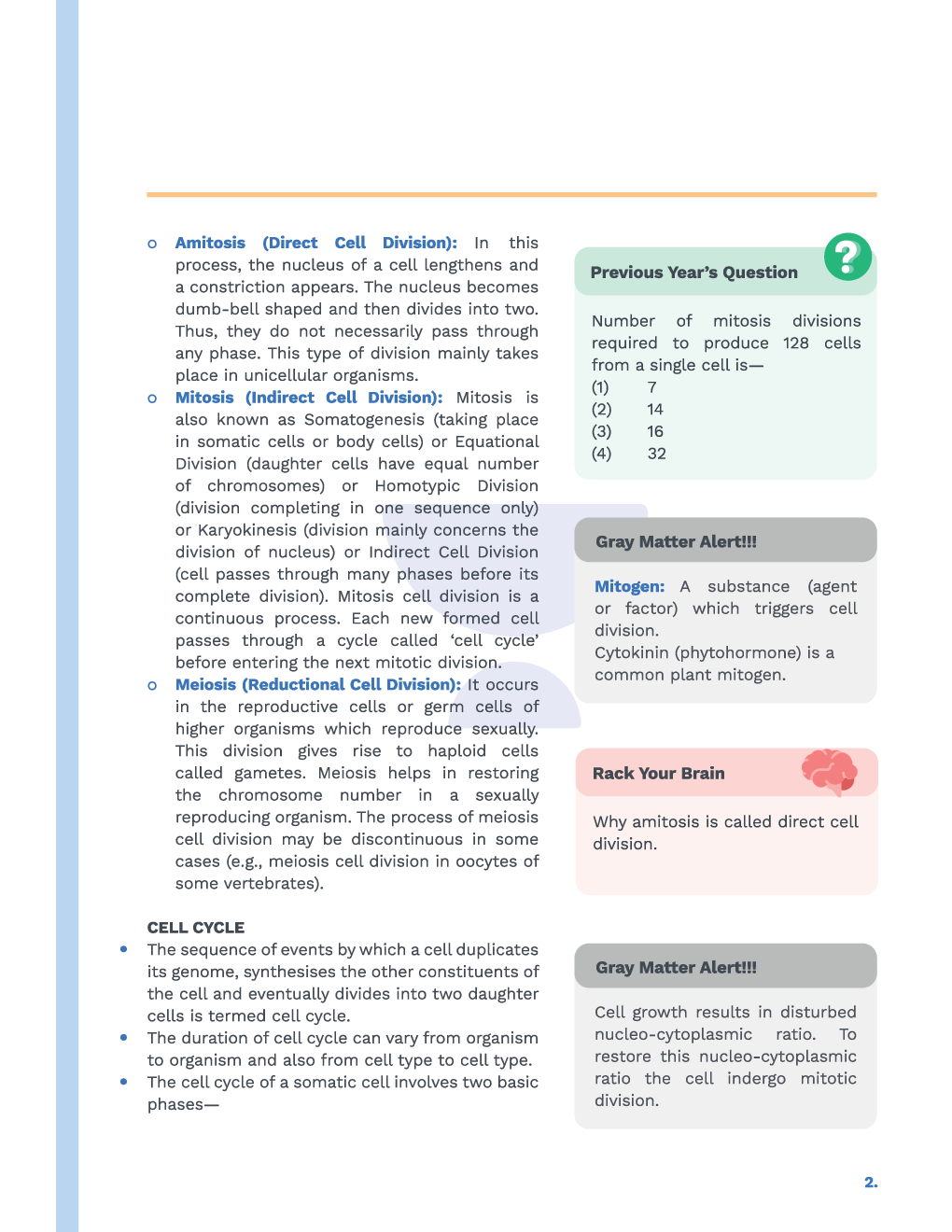 Study Notes for NEET Biology Cell Cycle And Cell Division 2023 - Page 3