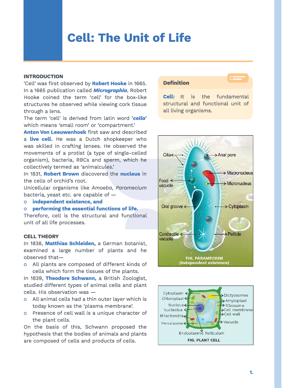 Study Notes for NEET Biology Cell The Unit Of Life 2023 - Page 2