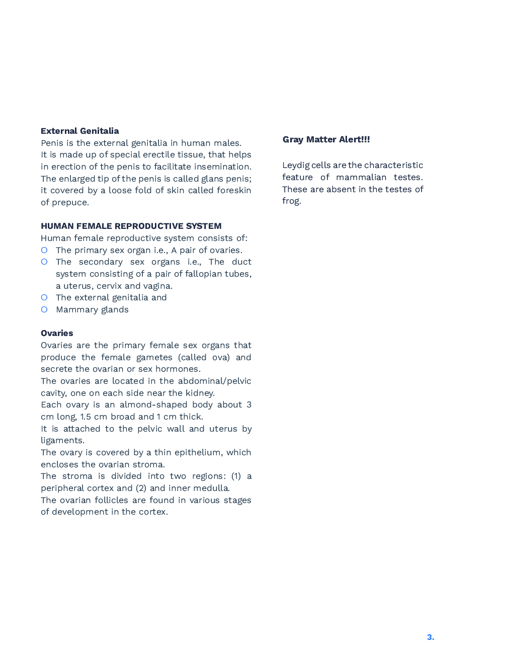 Study Notes for NEET Biology Human Reproduction 2023 - Page 4